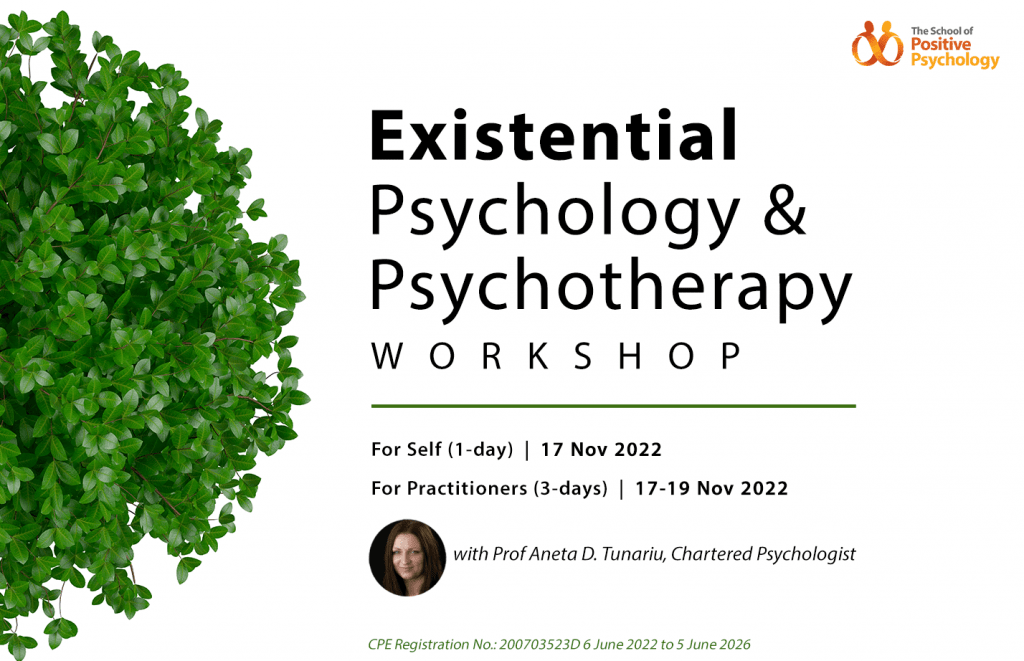 Existential Psychology & Psychotherapy Workshop