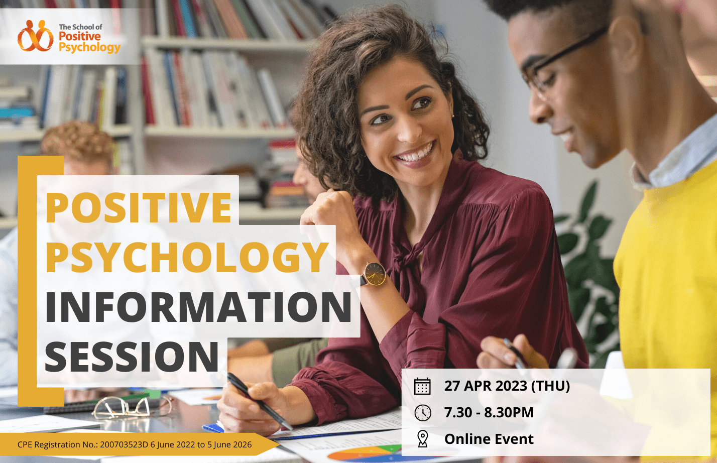 Positive Psychology Information Session April (Online)