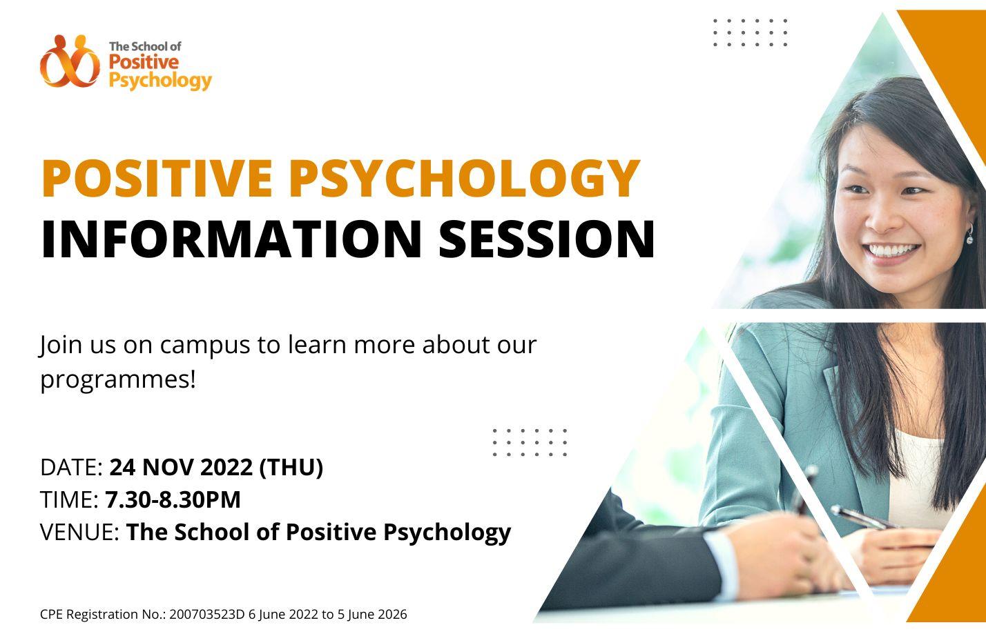 Positive Psychology Information Session November