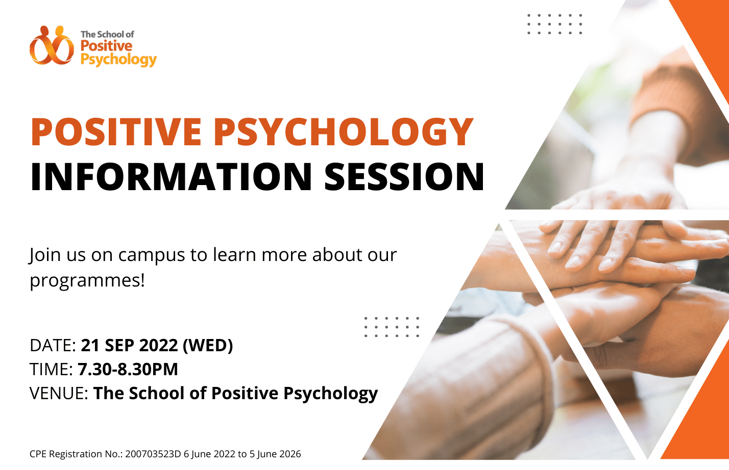 Positive Psychology Information Session September 2022